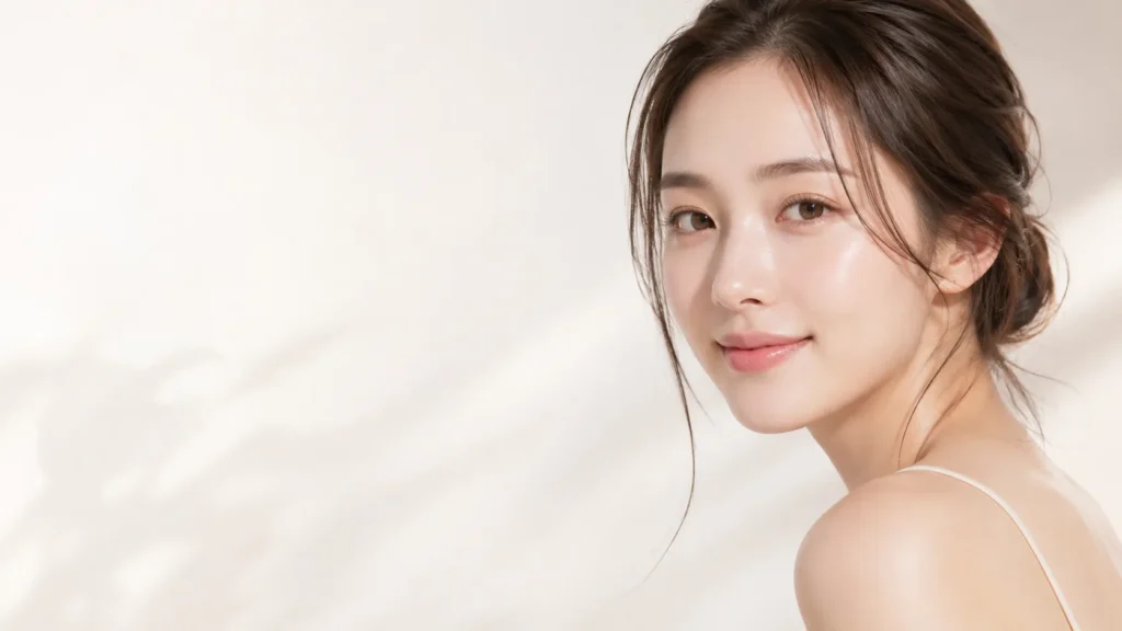 ジュベルックによる肌育治療をイメージした女性の肌